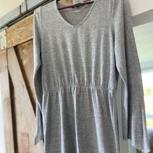 Vera Moda slit bell sleeve midi dress